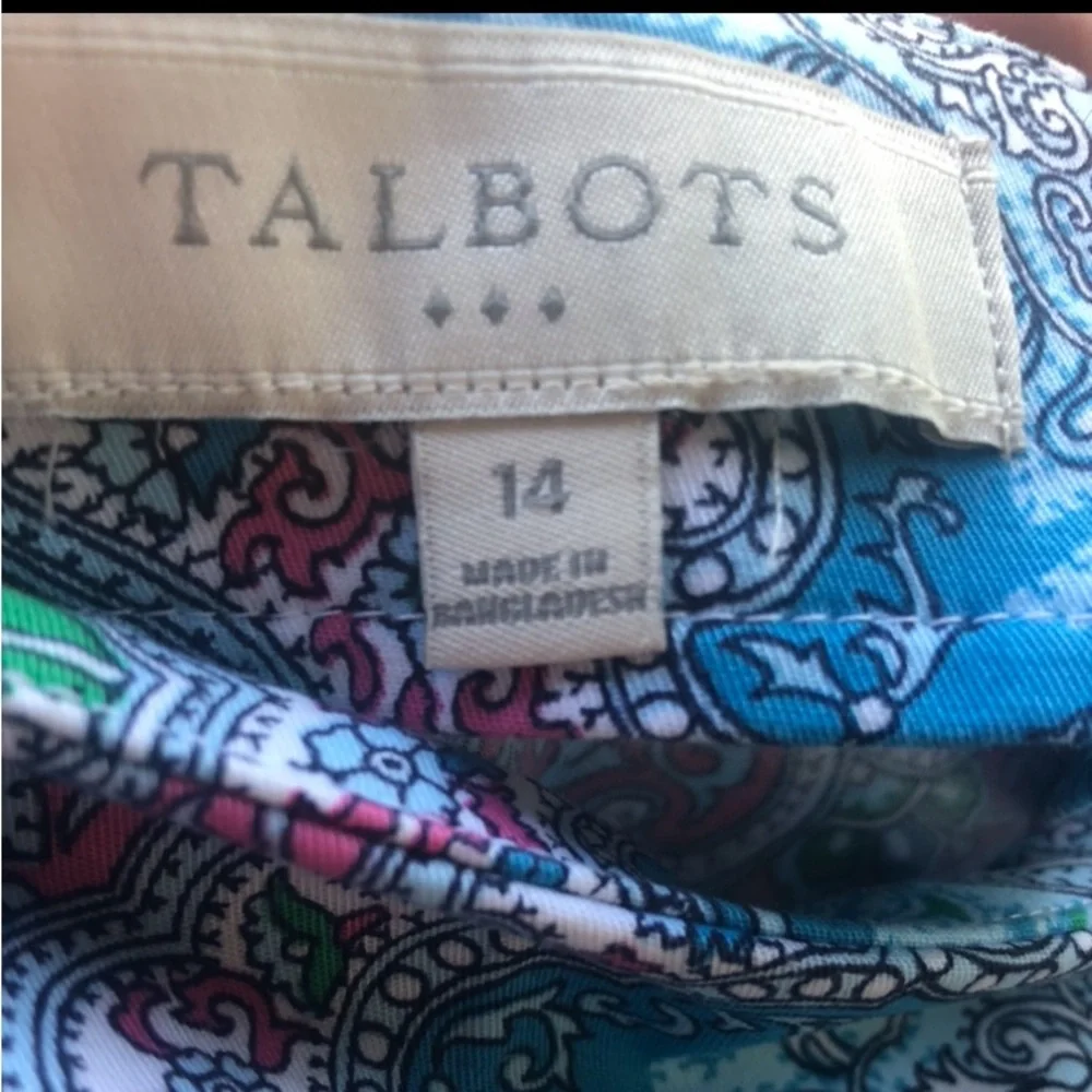 Talbots above knee straight summer skirt size 14 - Picture 2 of 4